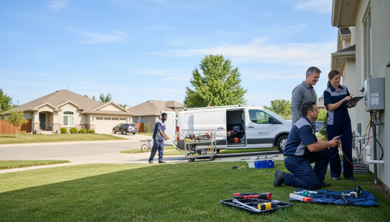 Tankless water heater service in Allen, TX